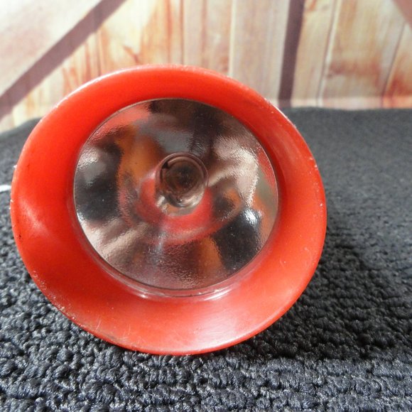 Vtg Ray-O-Vac Red button Magnetic Flashlight~Works~Old school lighting - Picture 3 of 6